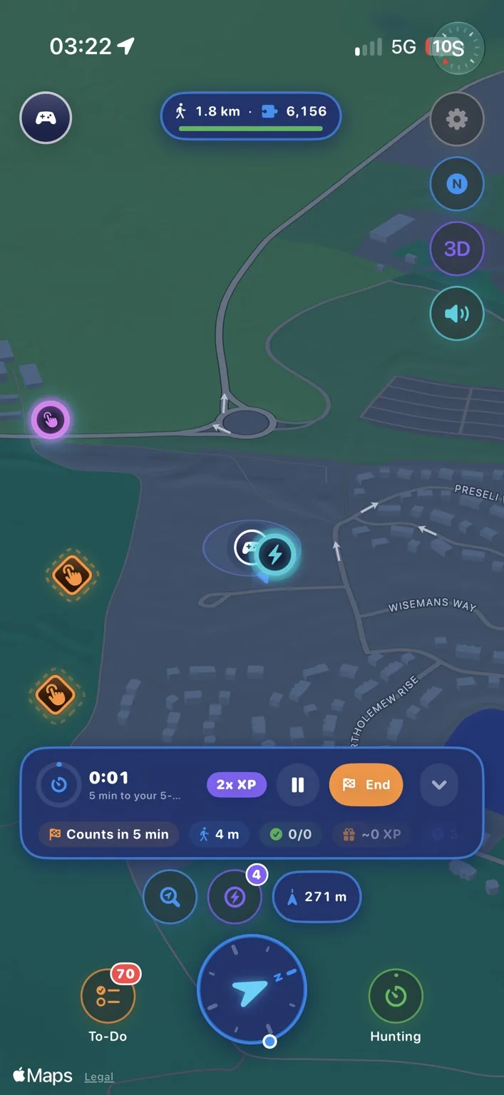 Questibbles exploration map from the current development build